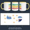 325ML Coffee Mug Ceramic Coloured Inside & Handle Thumbnail
