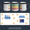 Heat Reveal 325ML Coffee Mug Ceramic Black Thumbnail